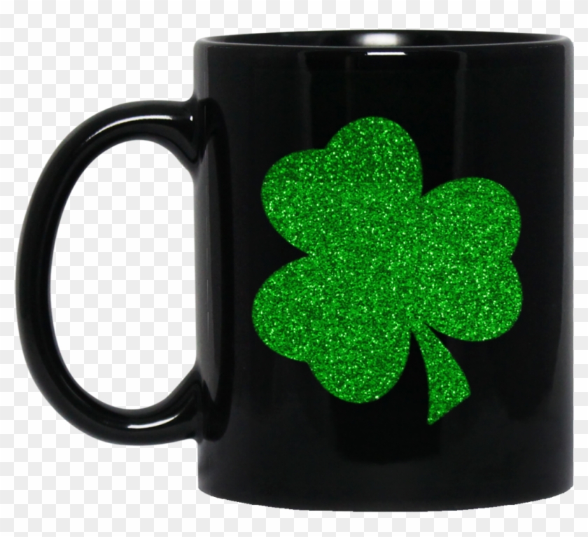 New Saint Patrick's Day Four Leaf Clover Green Bling - My Husband Mug #485209