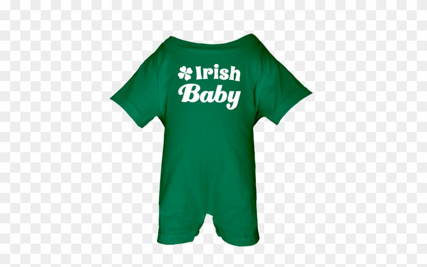 Irish Baby St Patricks Day Design Has Four Leaf Clover - T-shirt #485215