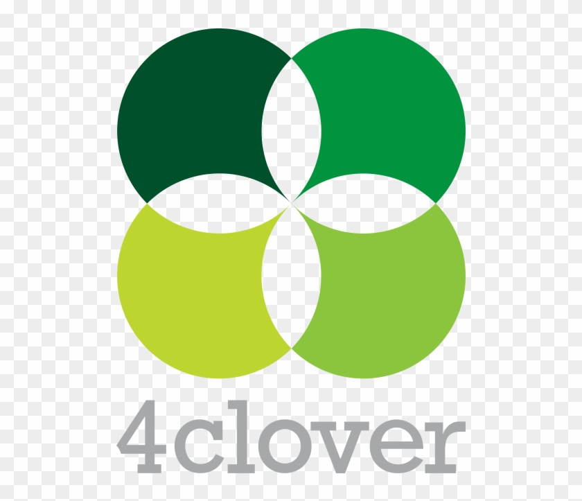 Digital Four Clover Logo Design - Geometric Shape Graphic Design #485243