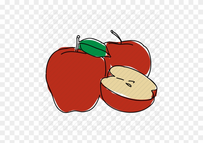 Red Apple Icon Stock Vector - Apple #485280
