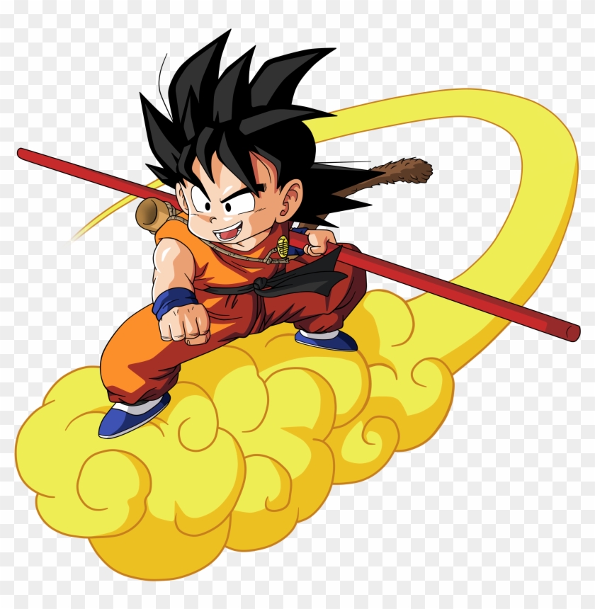 Bardocksonic 195 10 Goku Chico Kinton By Bardocksonic - Goku On Flying Nimbus #485321