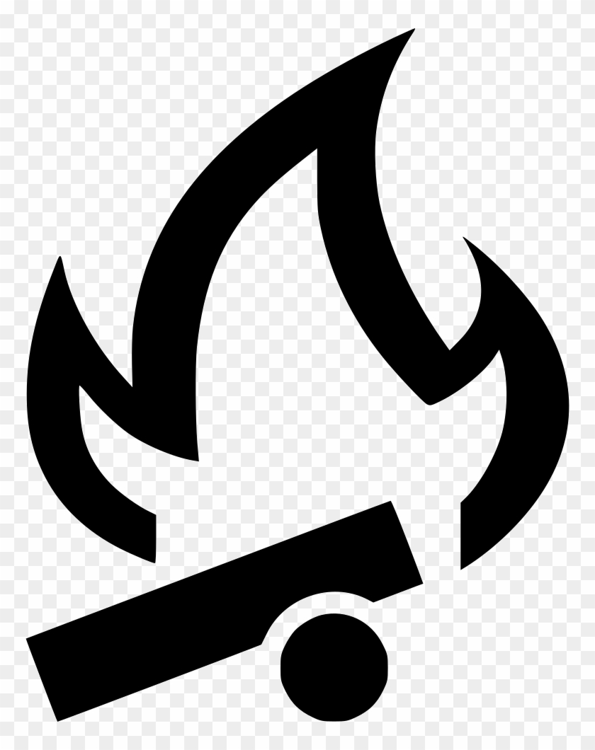 Campfire Flame Camping Clip Art - Campfire Flame Camping Clip Art #485405