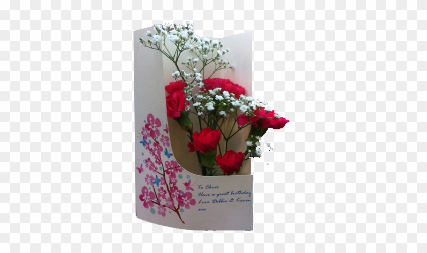 Pinks And Swirls Birthday Flower Card - Fosmon Dura-design Flexible Slim-fit Skin Protective #485533