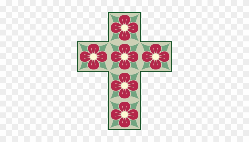 Com/cross Clipart Image 3 Sjpg114 - Flower Cross Clip Art #485538