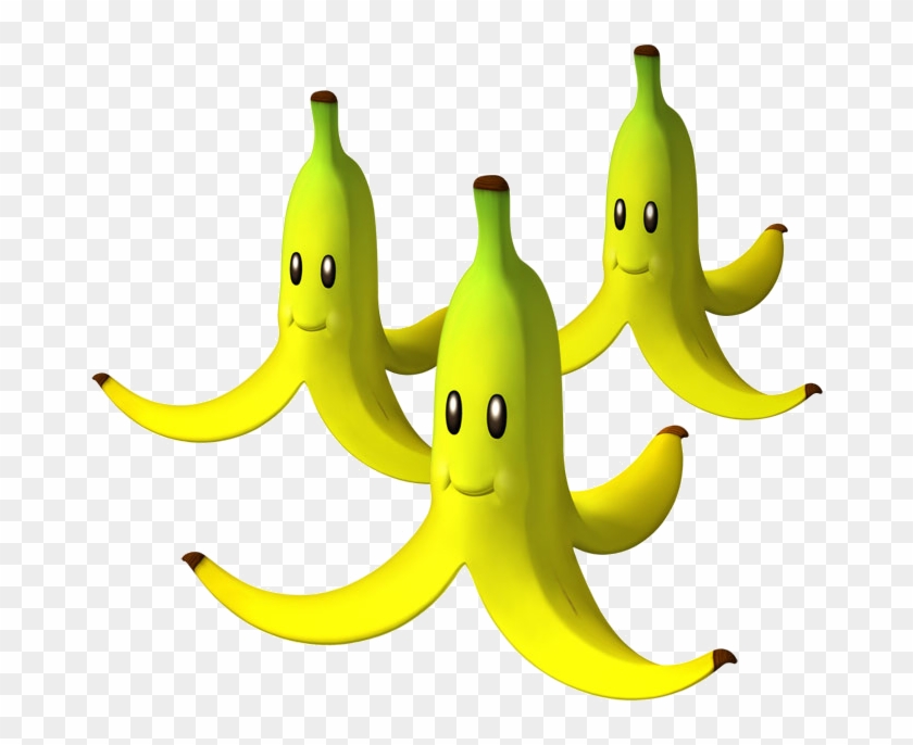 Triple Bananas Artwork - Mario Kart Banana Peel #485555