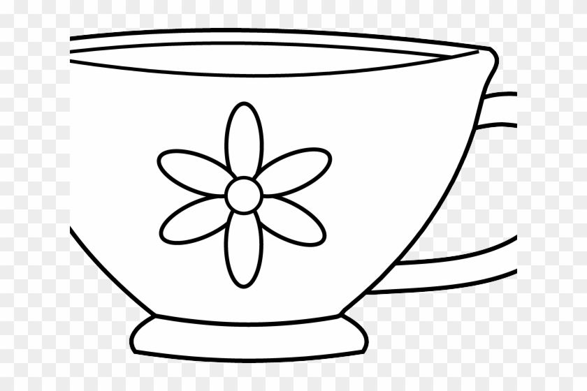 Drawn Tea Cup Clip Art - Tea Cup Coloring Page #485617