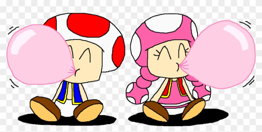 Toad And Toadette Smiled Blowing Bubbles By Pokegirlrules - October 11 #485747