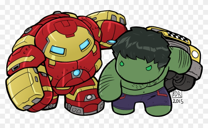 Lil Hulkbuster V Hulk - Iron Man Hulkbuster Chibi #485756