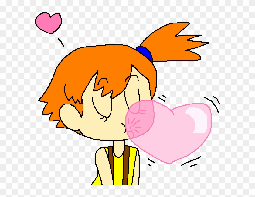 Misty's Bubble Gum Kiss By Pokegirlrules - Cartoon #485763