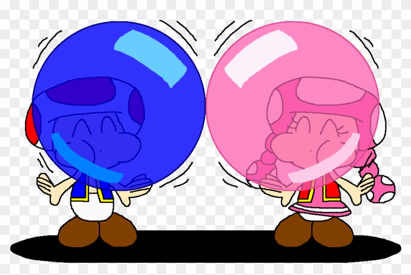 Blue And Pink Bubble Gum By Pokegirlrules - Cartoon #485774