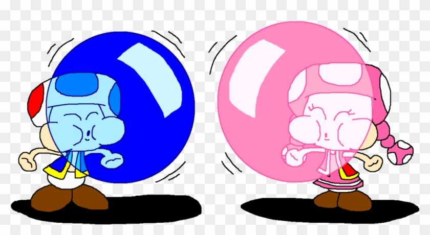 Toad X Toadette Color Bubble Gum By Pokegirlrules - Rocky The Flying Squirrel Color Bubble Gum #485796