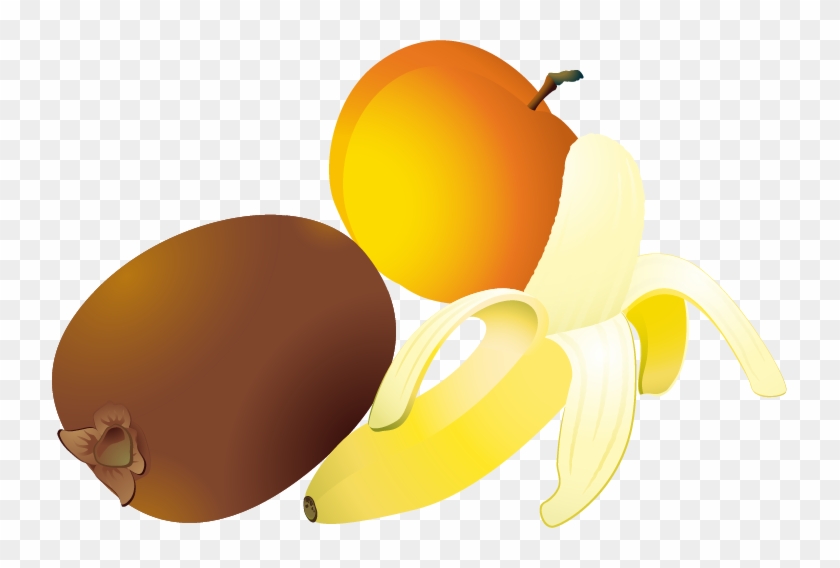 Kiwifruit Apple Clip Art - Kiwifruit Apple Clip Art #485811