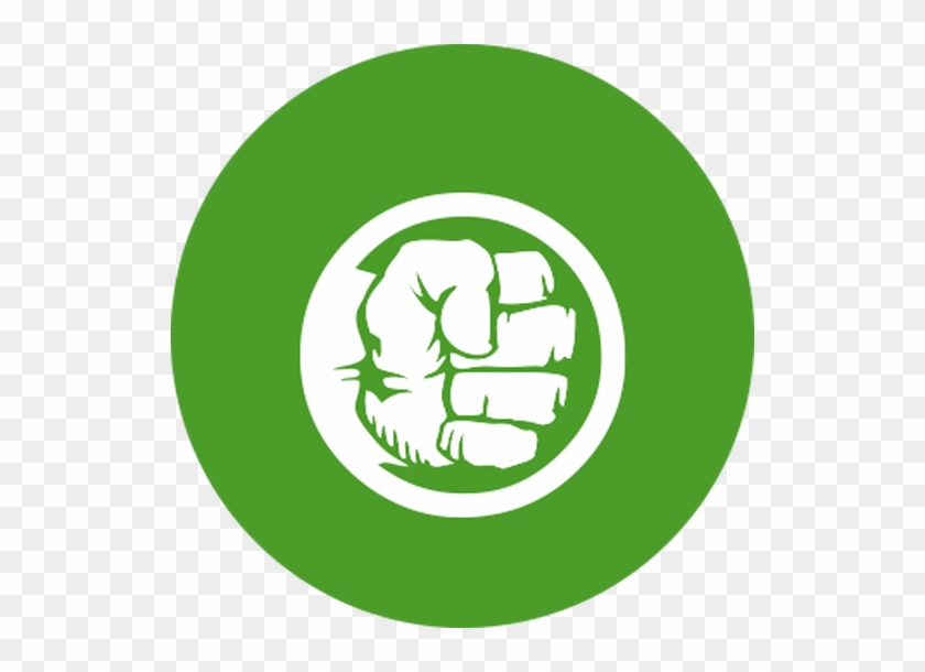 Hulk - Style A - Hulk - Style B - Incredible Hulk Fist Logo.