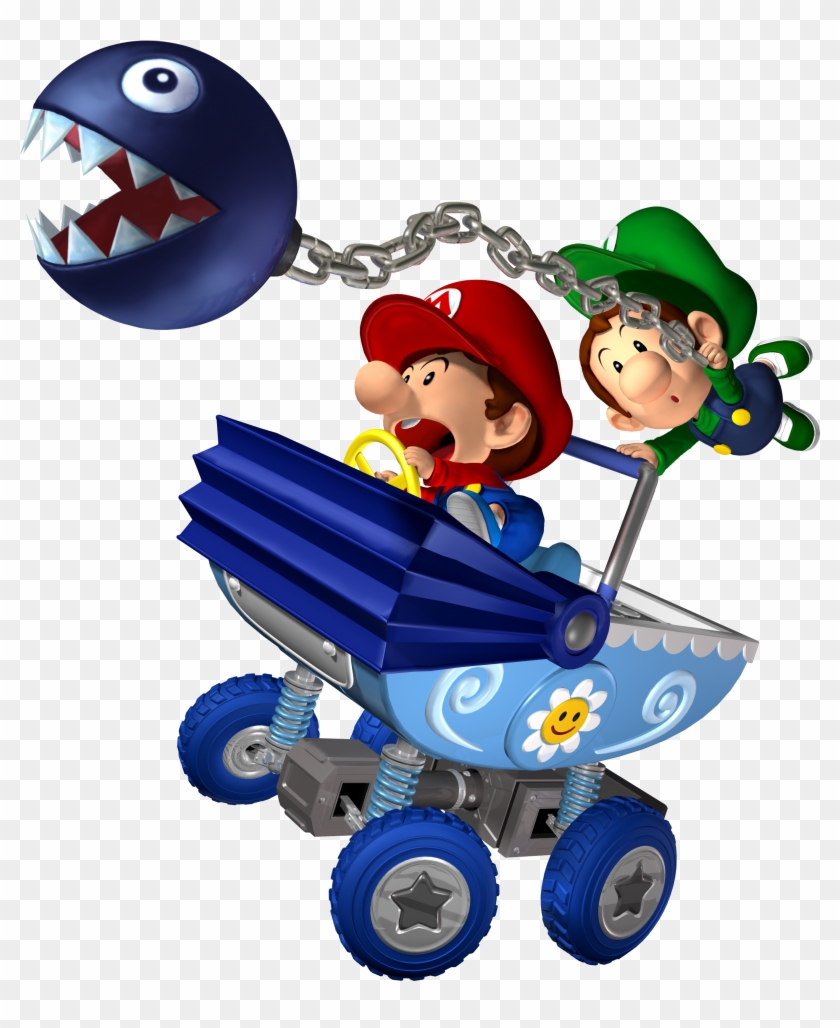 Babies And Chain Chomp - Mario Kart Double Dash Baby Mario #485946