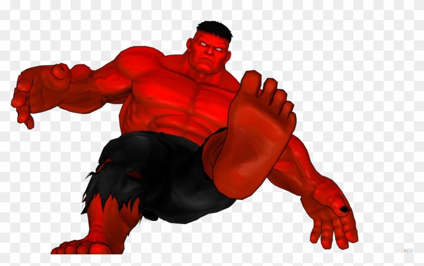 Red Hulk Stomp By Krikkadog139-d7a7fme - Red Hulk Xnalara #485980