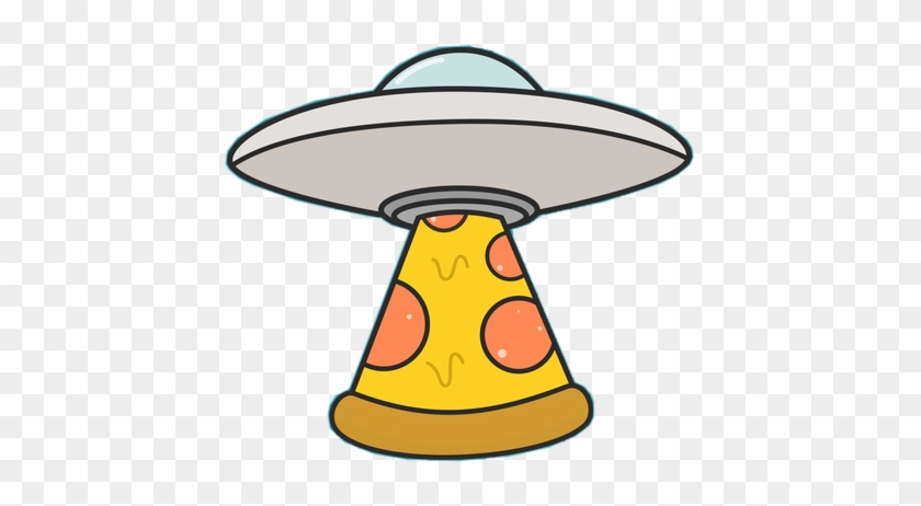 Ufo Space Pizza Pepperonipizza Abduction Abduct Alien - Cuteness #485961
