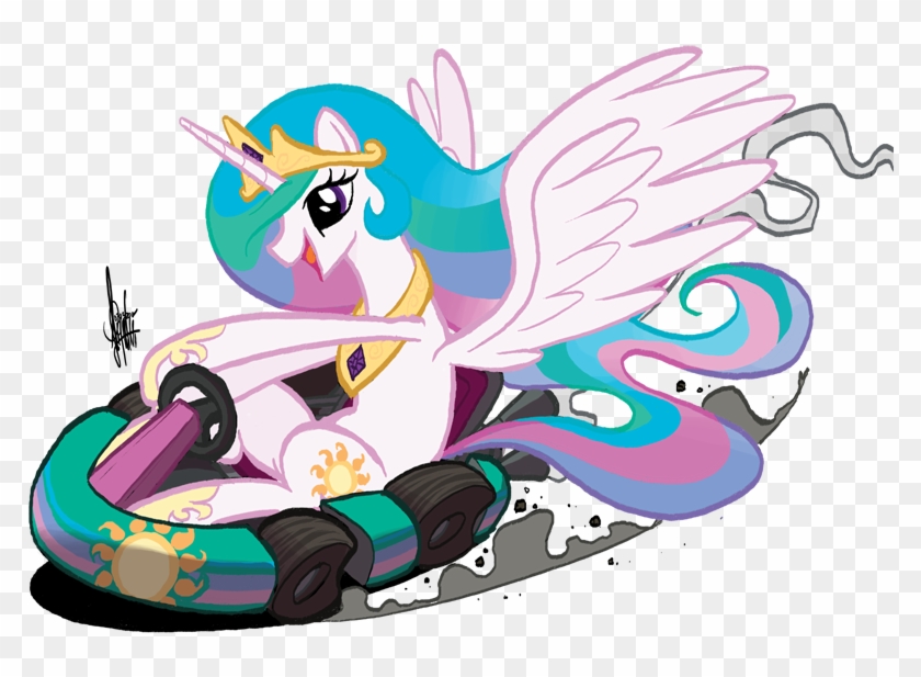 Theartrix, Cute, Cutelestia, Go Kart, Go-kart, Happy, - Princess Celestia #485979