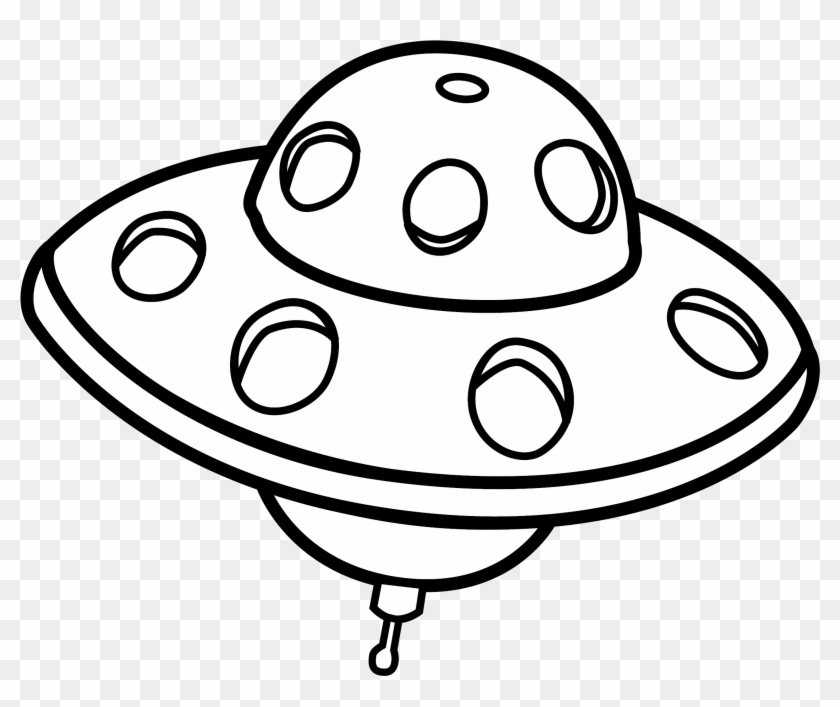 Clipart - Outline Image Of Ufo #486011