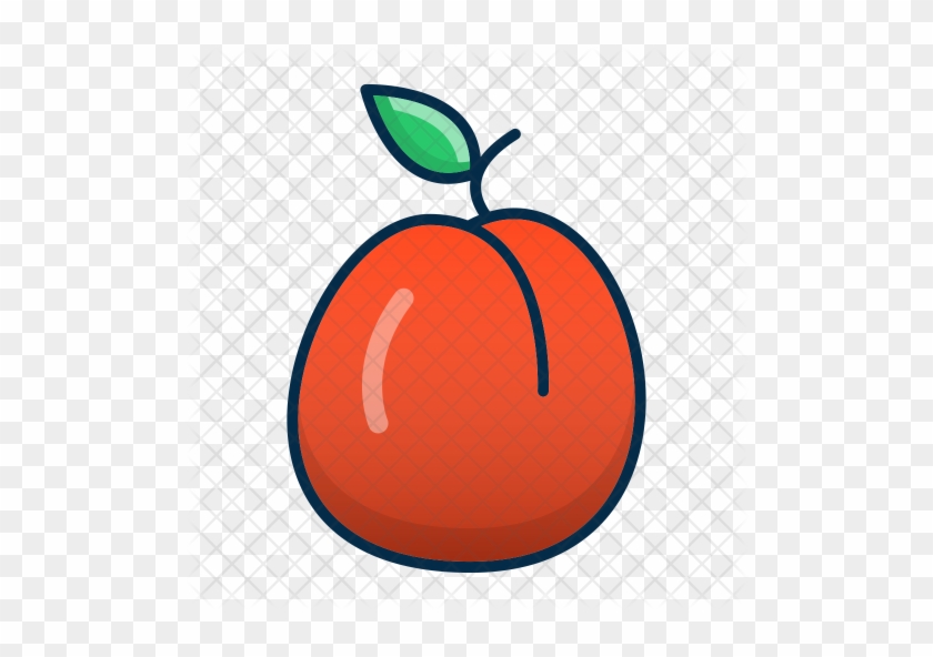 Apricot Icon - Royalty-free #486100