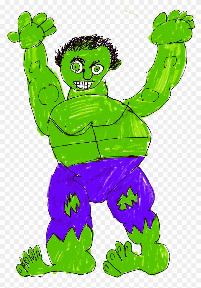 Superhero Collection The Incredible Hulk - Drawing #486160