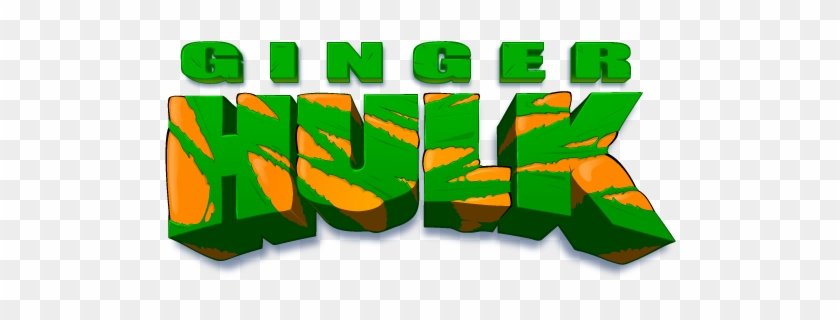 Ginger Hulk Logo - Graphic Design #486182