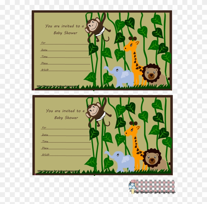 Free Printable Baby Shower Invitations Jungle Theme - Baby Shower Invitations Jungle Theme #486305