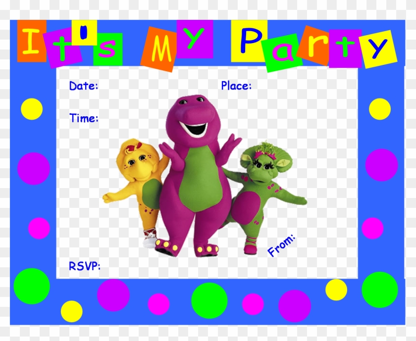 Free Dinosaur Birthday Invitation Templates Image Collections Barney And Friends Name Free Transparent Png Clipart Images Download