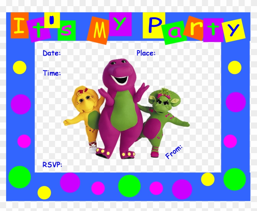 Free Dinosaur Birthday Invitation Templates Image Collections - Barney And Friends Name #486333