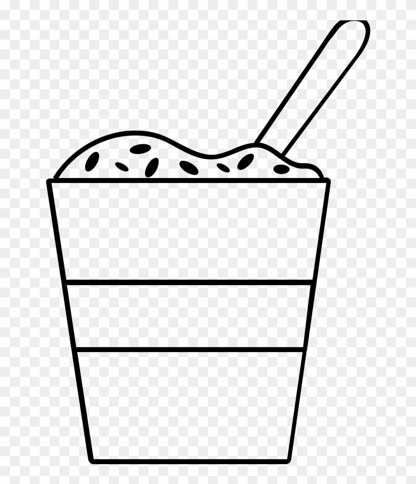 Clipart To Color Within Yogurt Coloring Page Free Printable - Desenho De Iogurte Pequeno #486366