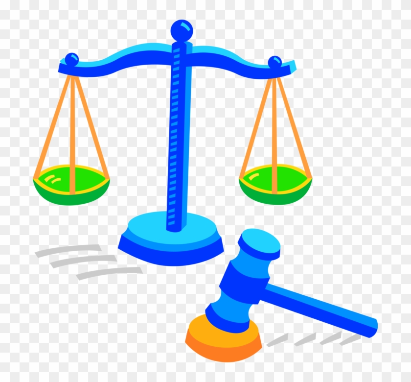 Vector Illustration Of Weighing Scales Of Justice With - Consumer Rights In India #486418