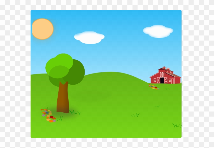 Cartoon Farm Background #486474