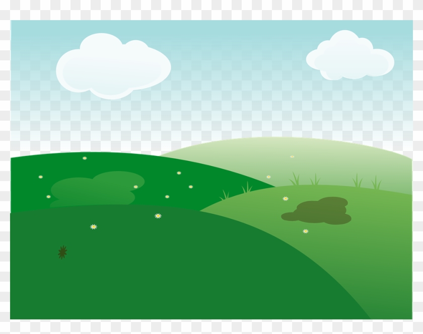 Feilds Clipart Scenery - Landscape Background Clipart #486475