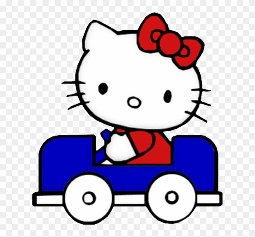 5 Hello Kitty Charts On This Page - Hello Kitty Driving A Car #486613