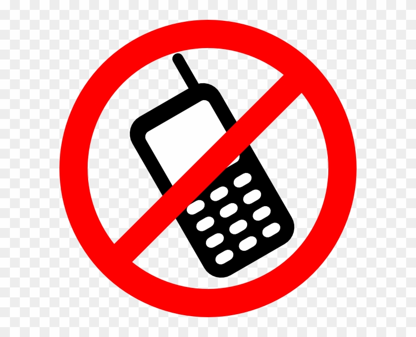 Nophone Clip Art At Clker - Do Not Use Phone #486750