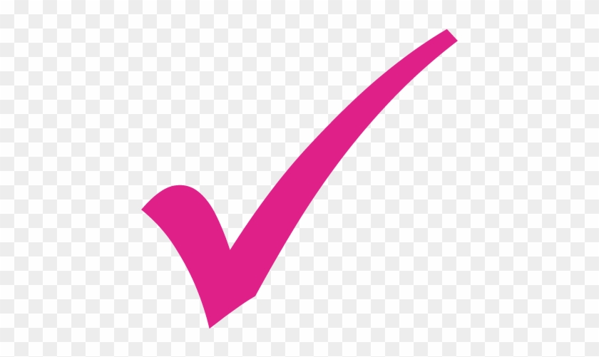 Barbie Pink Check Mark 3 Icon - Pink Check Mark Transparent #486756