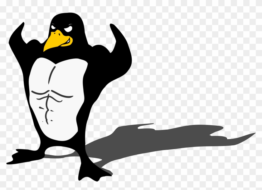 Penguin Muscle Biceps Arm Clip Art - Penguin Muscle Biceps Arm Clip Art #486877