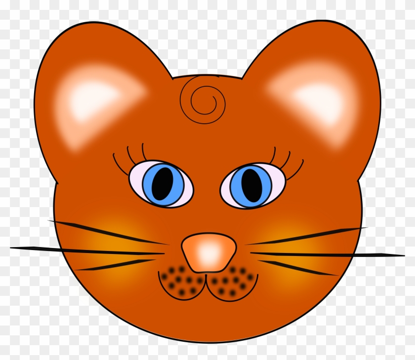 Big Image - Clipart Cat Face #486934