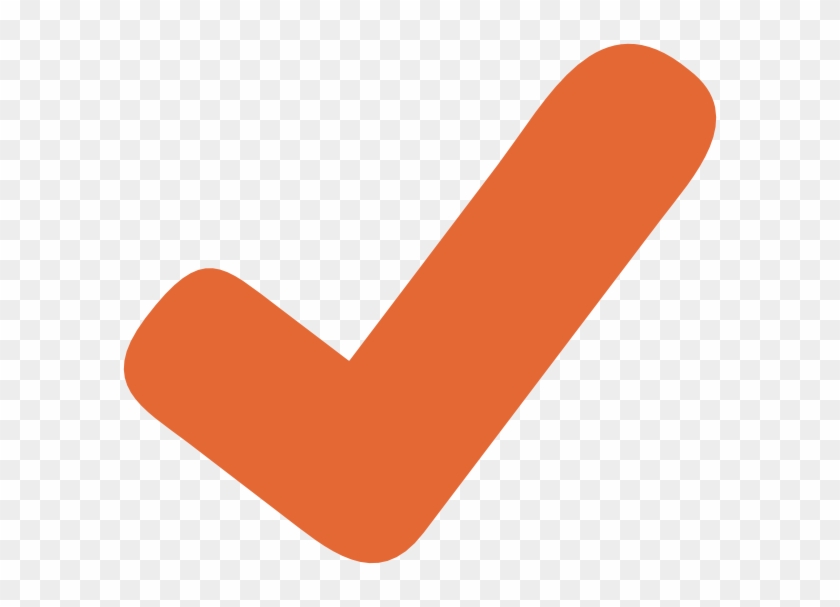 Check Mark Orange Clip Art At Clkercom Vector - Orange Check Mark Clipart #486943