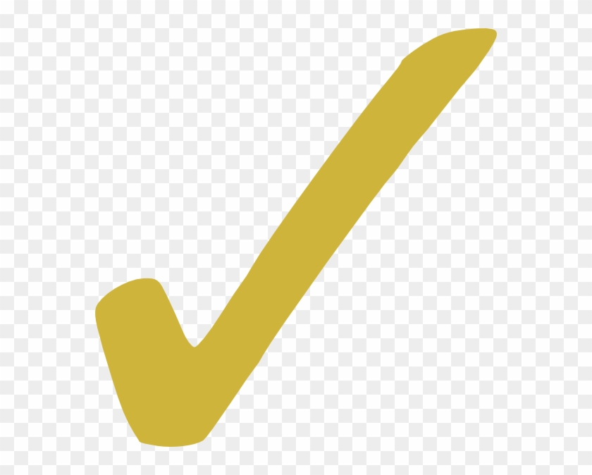 This Free Clip Arts Design Of Gold Check Mark - Gold Check Icon Png #486982