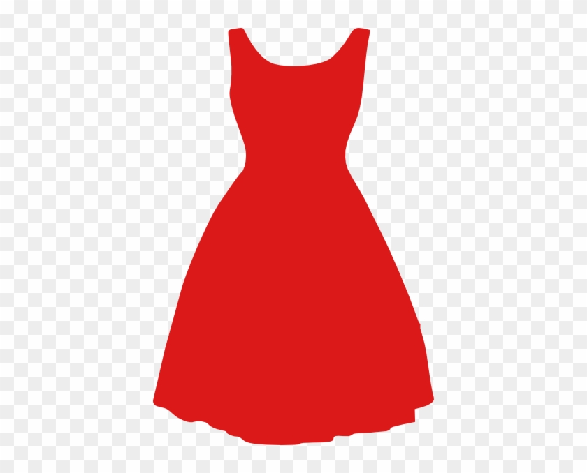 Red Dress Clip Art At Clker - Clip Art Dress #487002