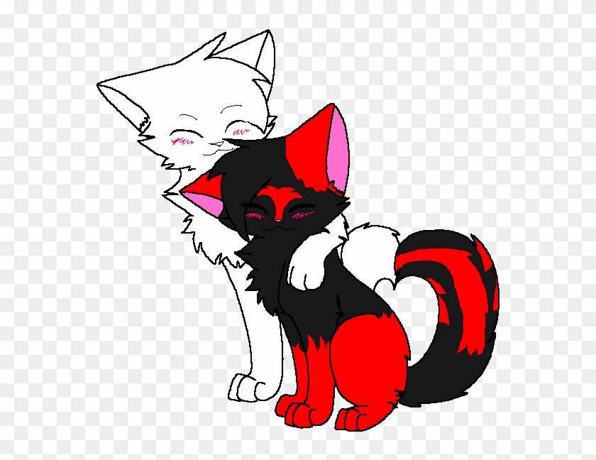 Warrior Cat Couple Coab By Creepergirl200 On Clipart - Warrior Cats Base Couple #487005