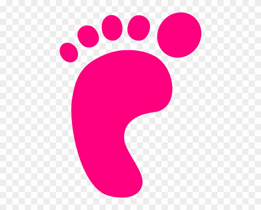 Pink Foot Clipart #487017