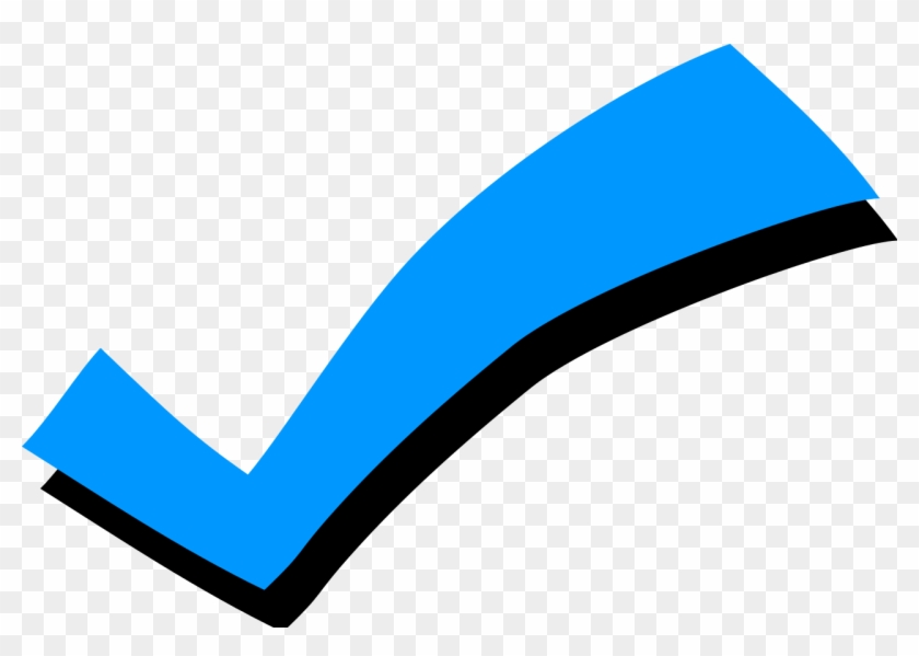 Blue Check Mark - Check Mark Png Blue #487032