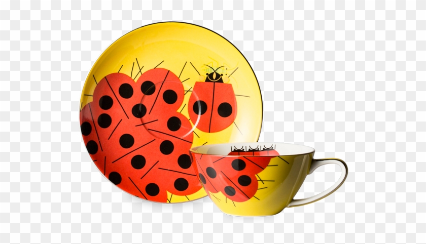 T2 Charley Harper Ladybug Cup And Saucer - Charley Harper Ladybug #487041