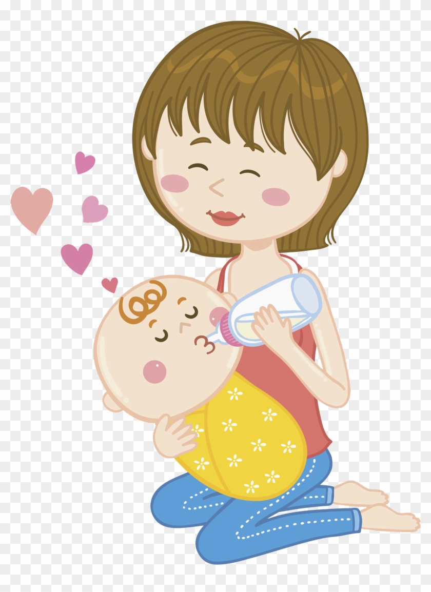 Breastfeeding Drawing Lactation Animation - Mamaes Amamentando Desenho Png #487114