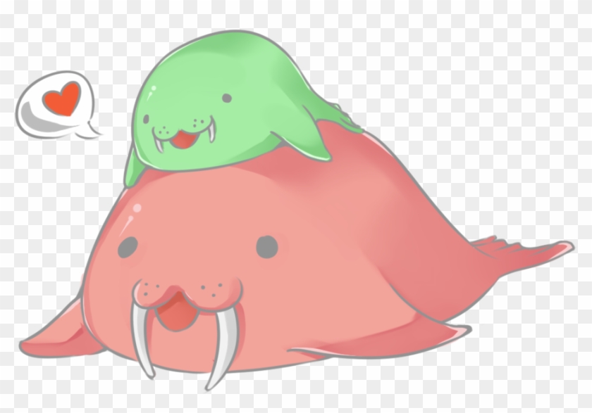 Walrus Family By Makkei On Clipart Library - Cute Walrus Png #487165