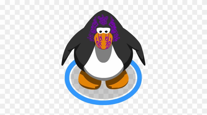 Grape Tiki Paint In-game - Club Penguin Penguin In Game #487164