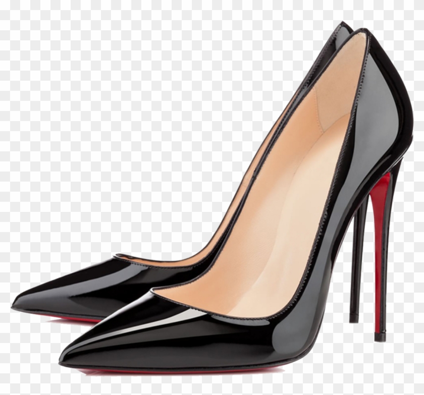Download Women Shoes Free Png Photo Images And Clipart - Black Patent Leather Heels #487173