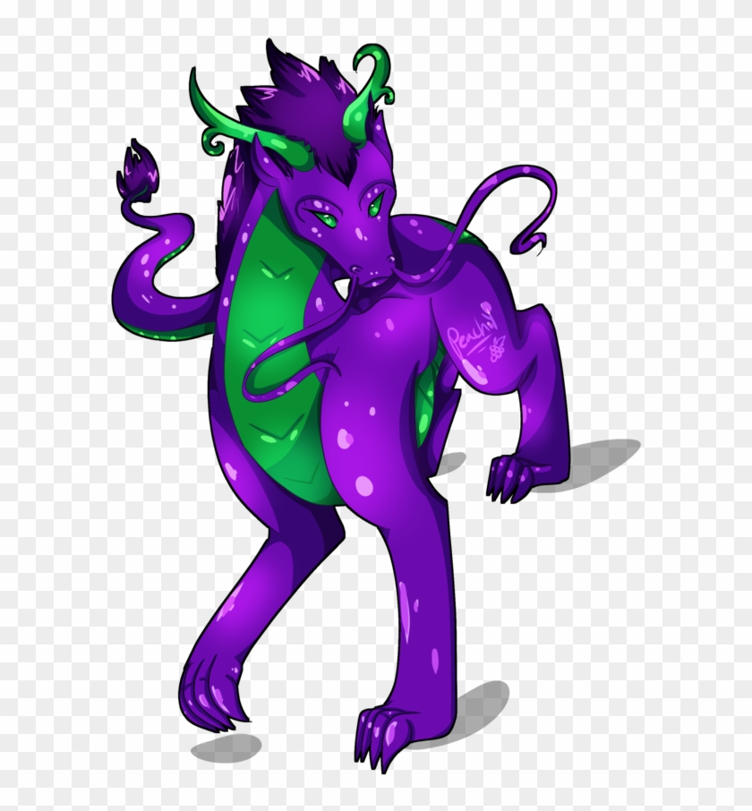 Grape Dragon By So Many Peaches - Illustration #487177