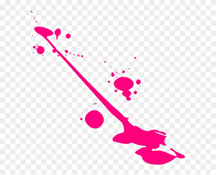 Paint Clip Art - Paint Splatter Png Pink #487192